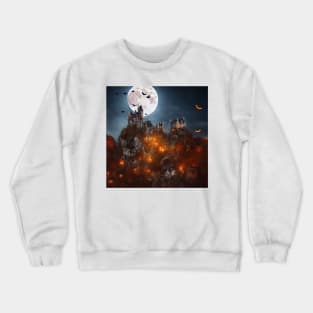 Giger Castle Halloween Art Crewneck Sweatshirt